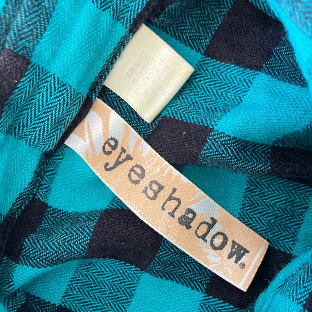Checkered Button-Down Top - Picture 3 of 8